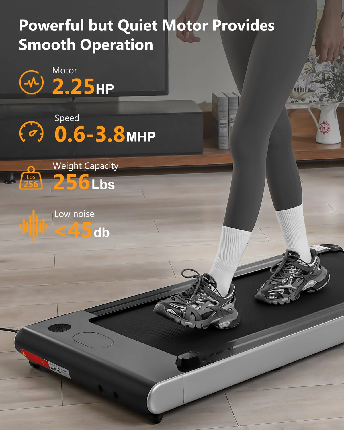 Desk Treadmill 2.5H with Remote Control LCD Monitor S40809