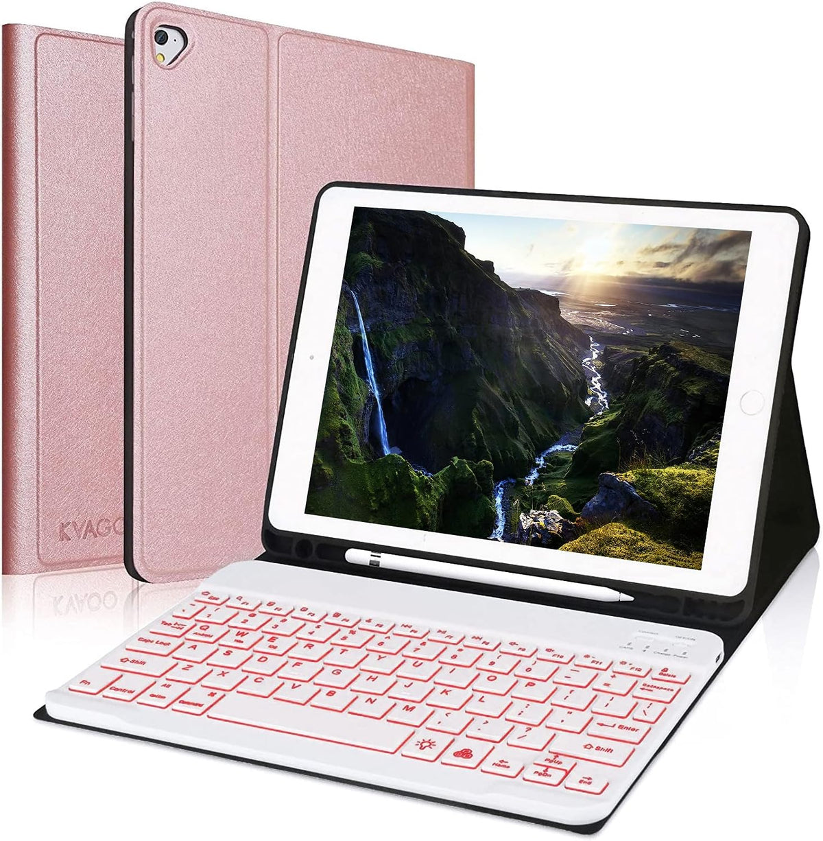 9.7 inch Black iPad Keyboard Case Y9683