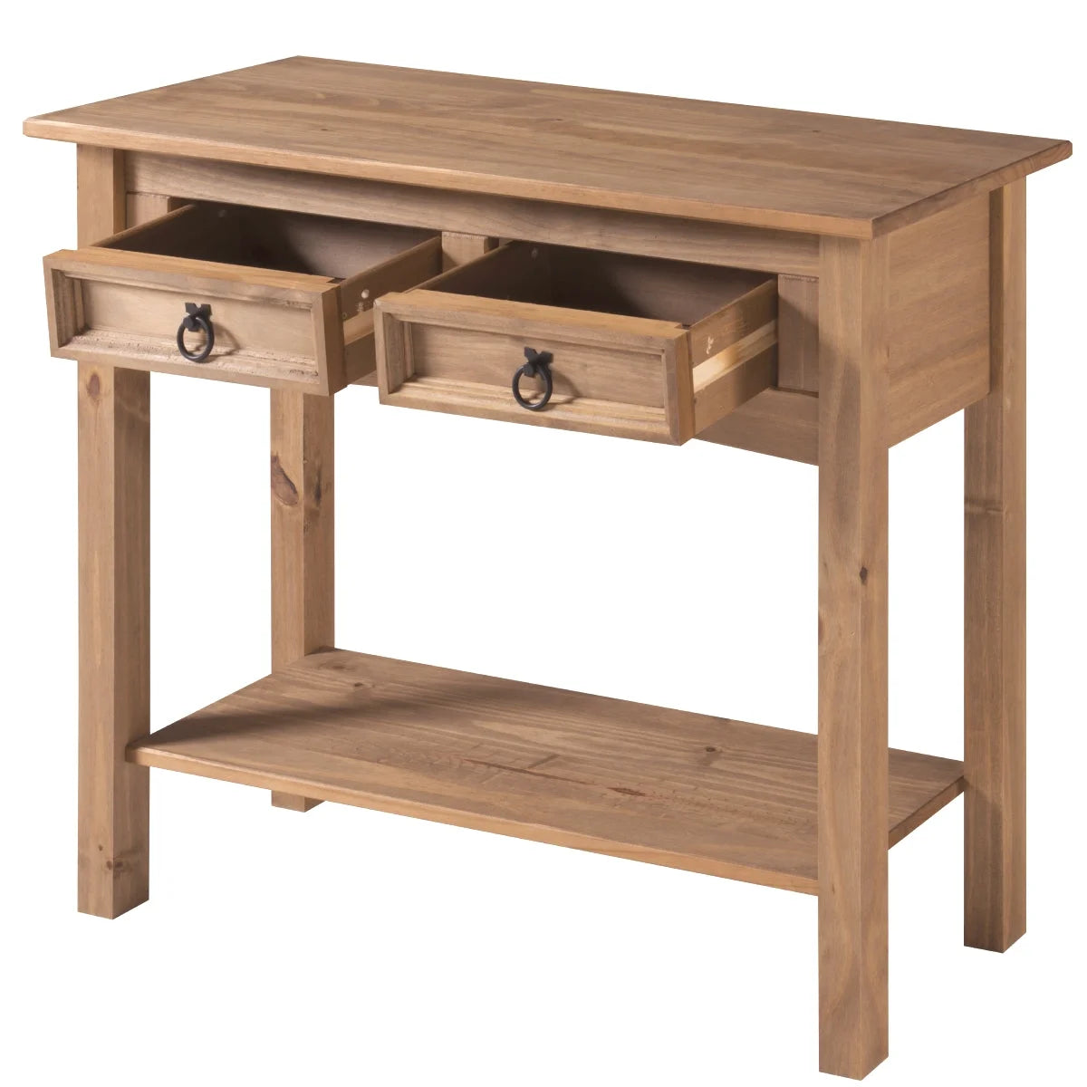 Wood Console Table 2 Drawers G332