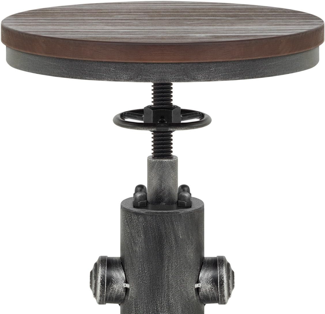 Adjustable Height Solid Wood Barstool Set of 2 S2449