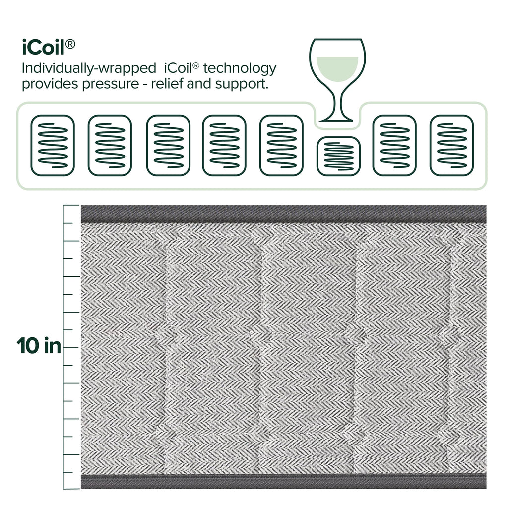 10 Hybrid Cooling Gel Memory Foam Pocket Spring Mattress Q485
