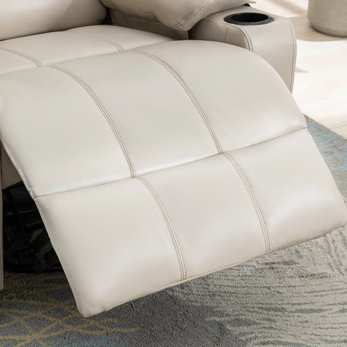 38.19" Wide Manual Swivel Rocker Recliner Chair with Massager and Heat L925013