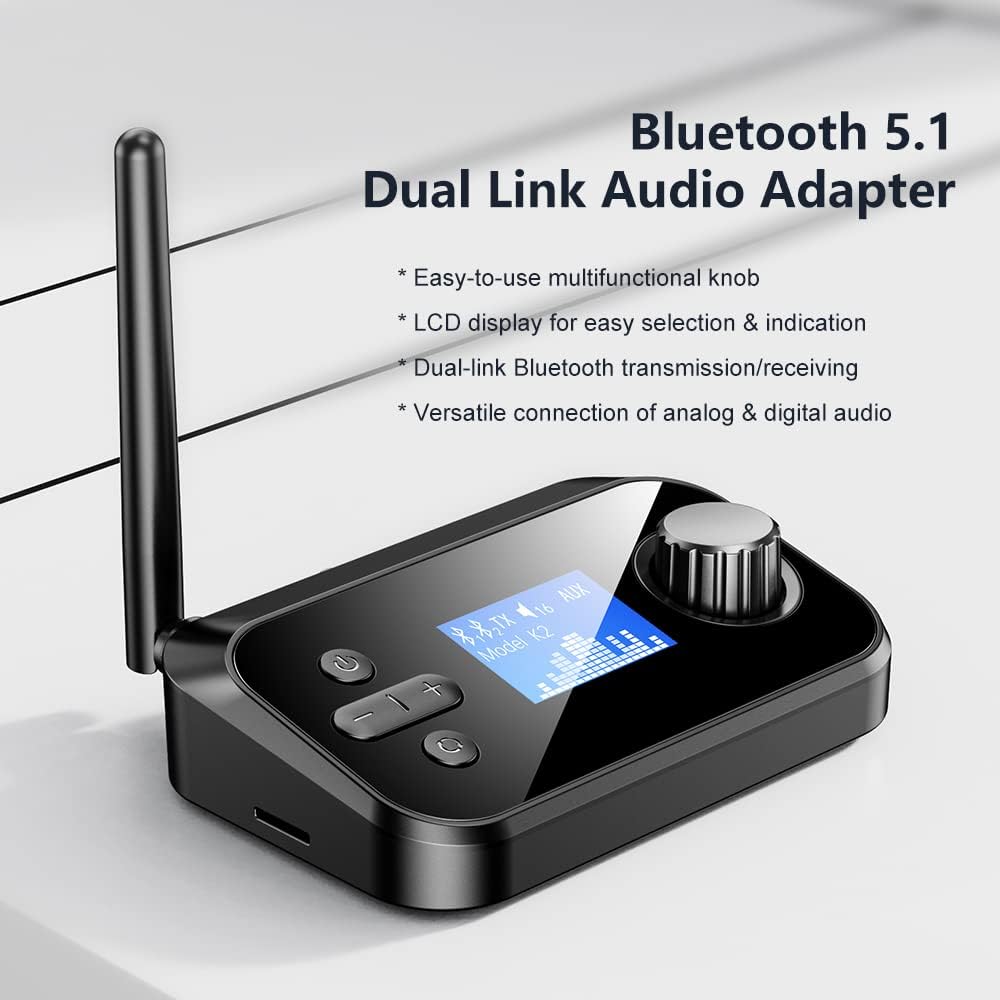 Bluetooth 5.1 Transmitter Receiver with 3.5mm Aux R59673