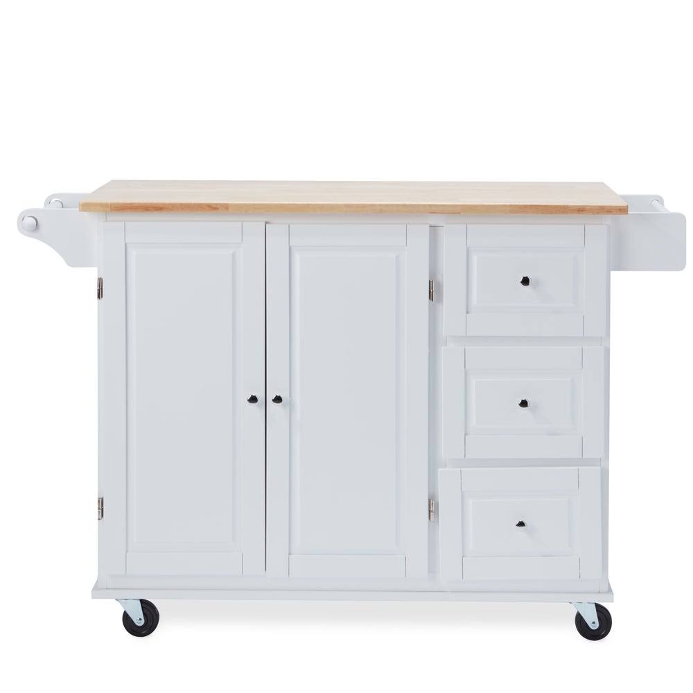 Black 3 Drawer Kitchen Cart Q745007