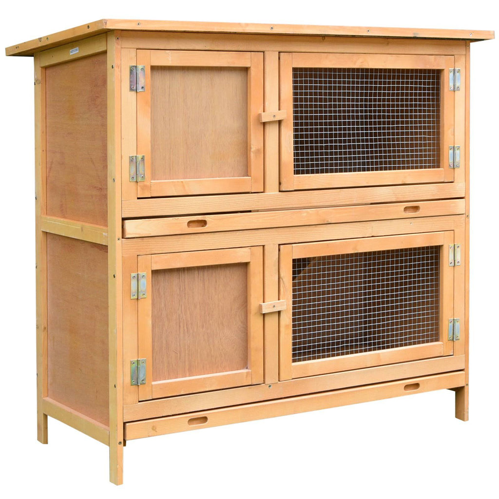 Solid Wood Rabbit Hutch V9355