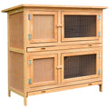 Solid Wood Rabbit Hutch V9355