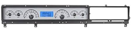 Analog Dash Gauges System Kit Black Alloy Blue S2479