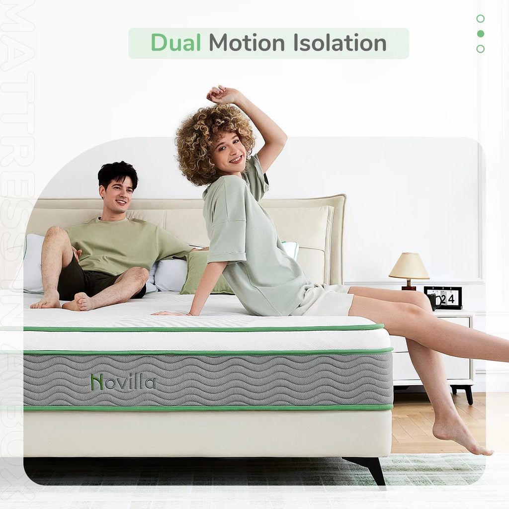 10" Pocket Spring Memory Foam Hybrid Mattress, Full Size D59435