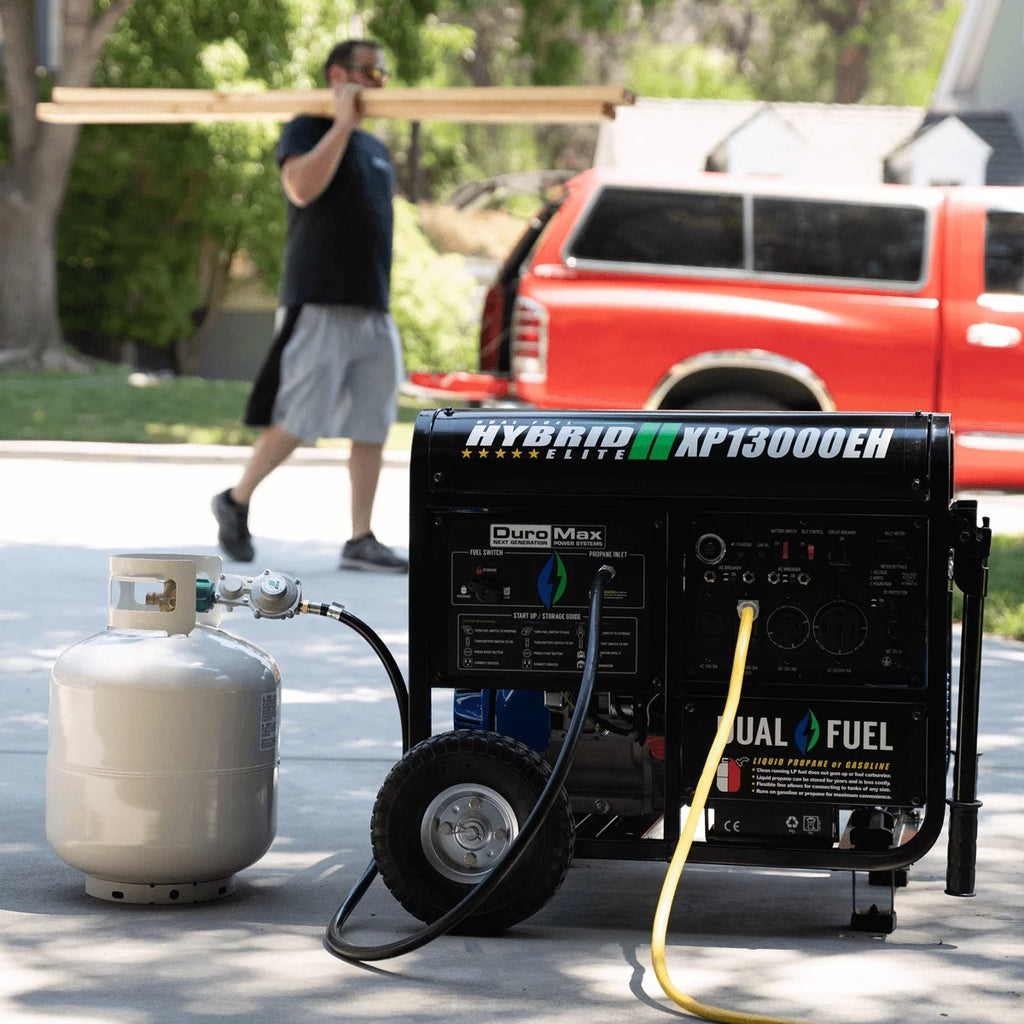 13,000-Watt 500cc Portable Hybrid Gas Propane Generator T82813