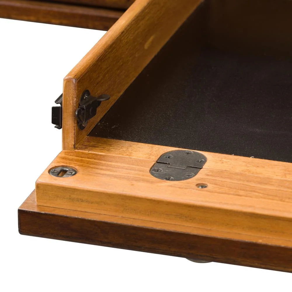 Medium Brown Wood Writing Desk M6785