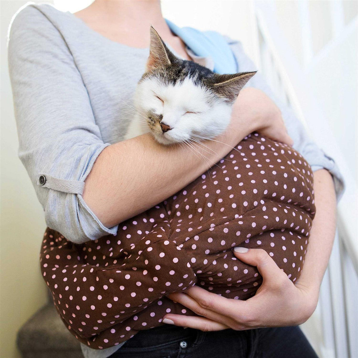 Dog and Cat Sling Carrier Reversible Pet Papoose Bag S509482