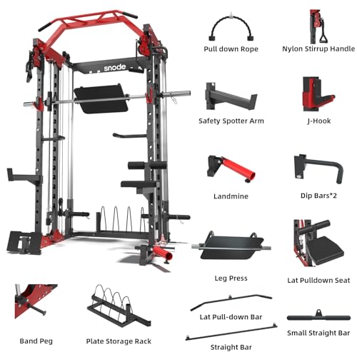Smith Machine with Cable Crossover and Leg Press T629375