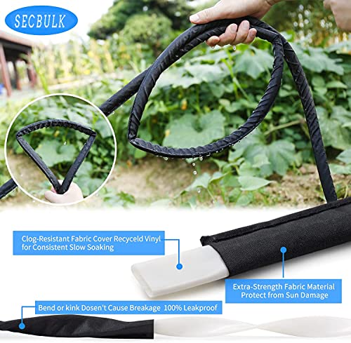 Flat Soaker Hose 75 ft Dual-layer Leak-free S377673