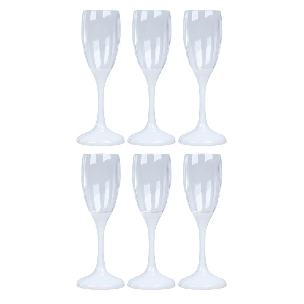 6Pcs LED Flute Glasses Drinkware O674207