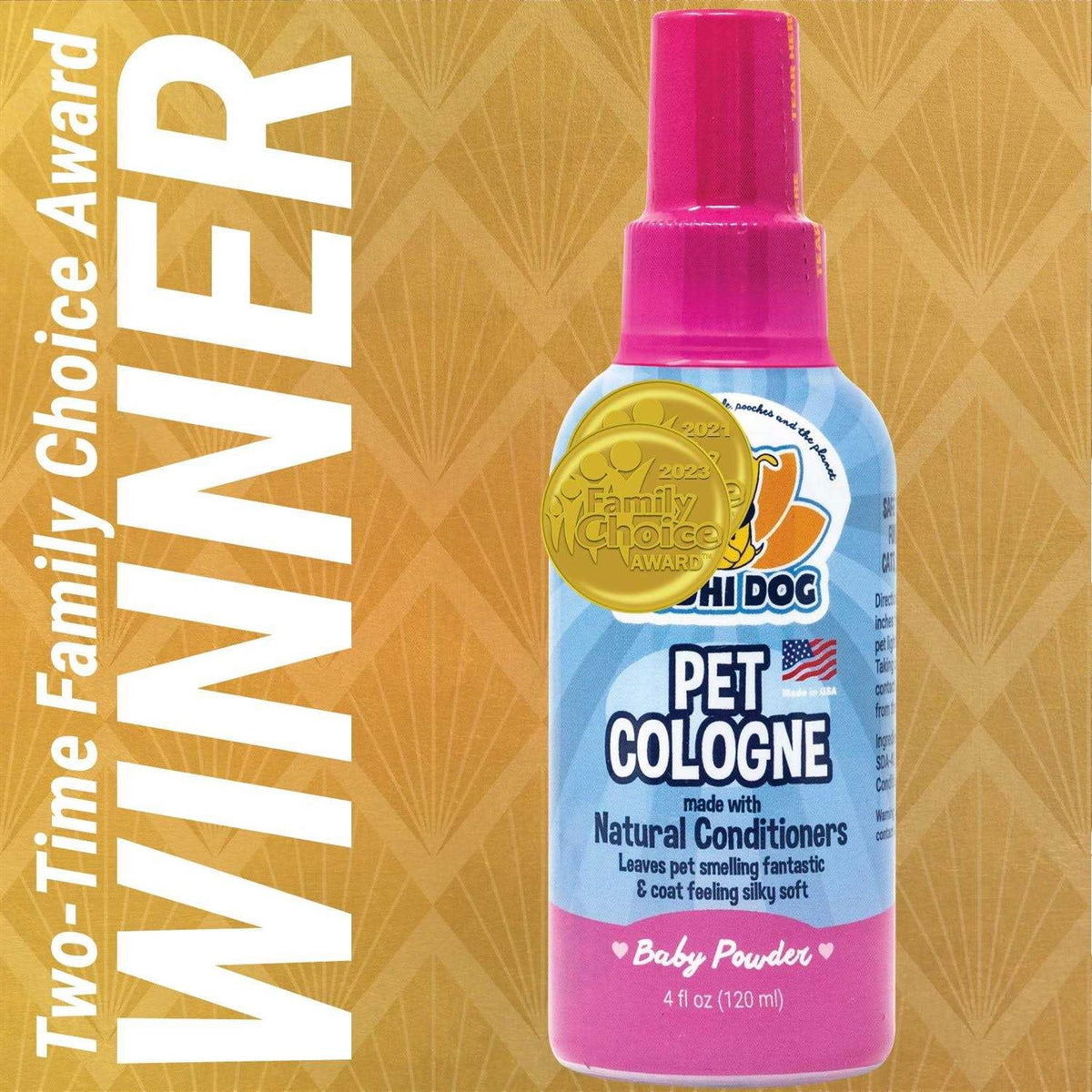Natural Pet Cologne Body Spray for Dogs and Cats B462