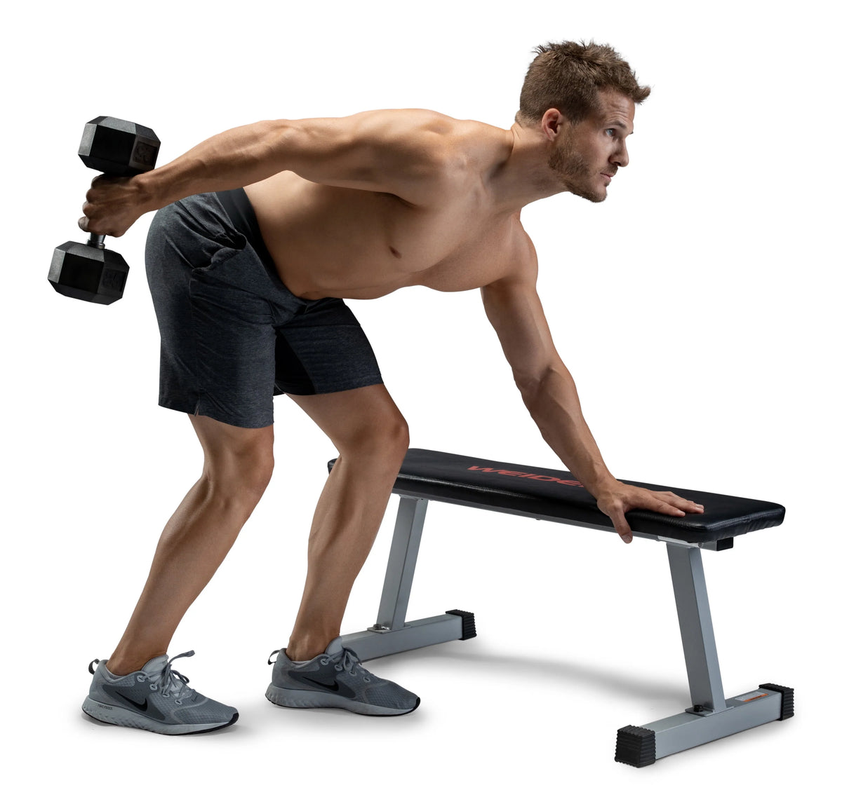 25lb Rubber Hex Dumbbell M949
