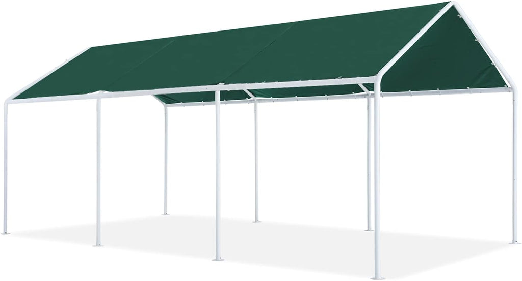 10x20 FT Gray Carport T7758
