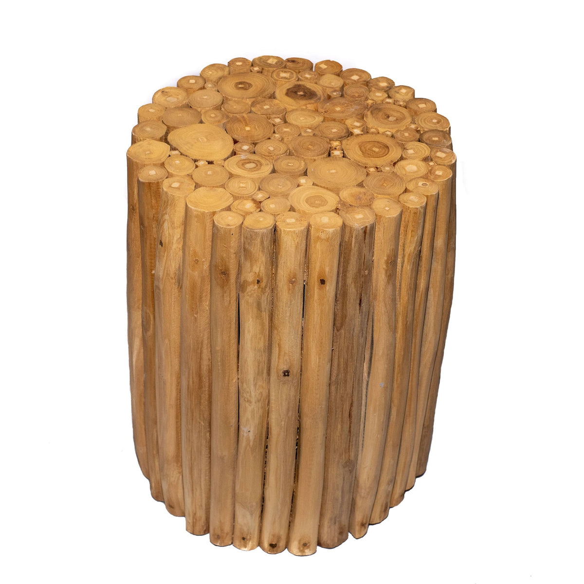 Acacia Wood End Table 17.75 Inches Tall S643