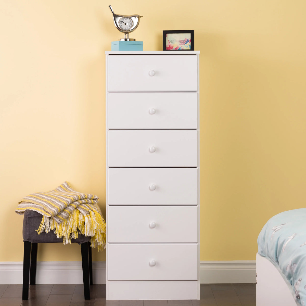 Tall Black 6-Drawer Dresser M229903