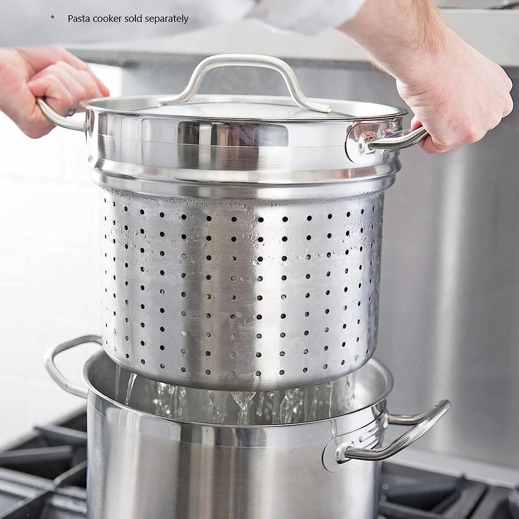 12 qt. Stainless Steel Pasta Cooker Lid H8675