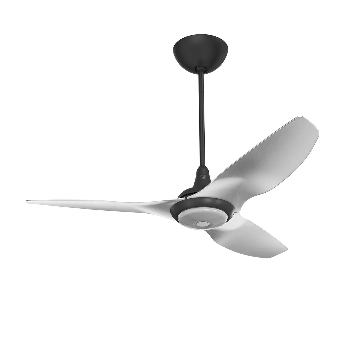 52 Ceiling Fan with Brushed Aluminum Blades and Black Finish E8695