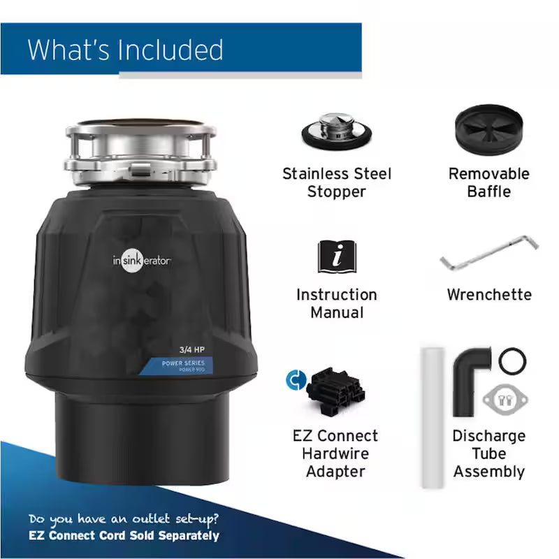 3/4 HP Continuous Feed Garbage Disposal Z697