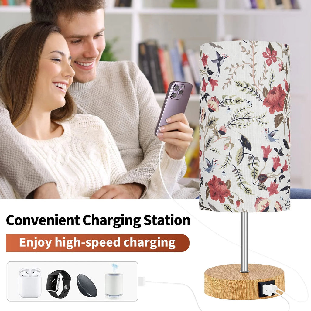 15" Touch Control Table Lamp with Dual USB Ports P6136