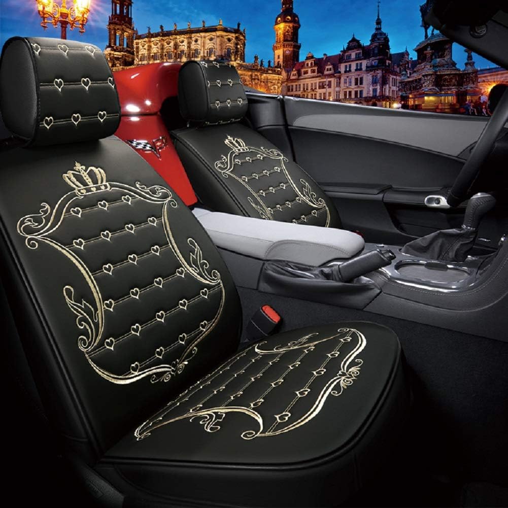 5pcs Waterproof Leather Car Seat Covers Full Set G6372
