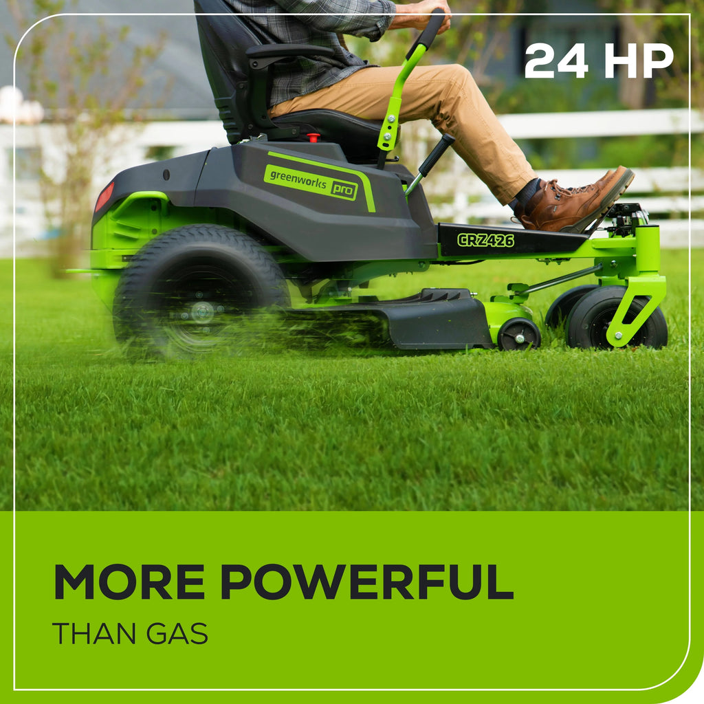 60V 42” Cordless Battery Zero Turn Riding Lawn Mower with 8Ah Batteries N451185