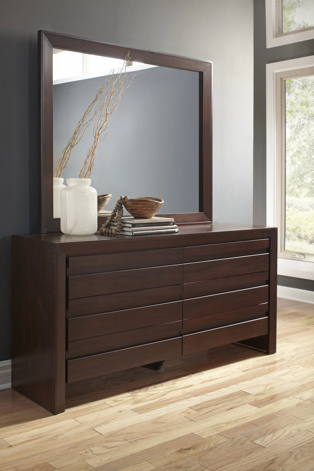 Wood Dresser in Chocolate Brown E9445