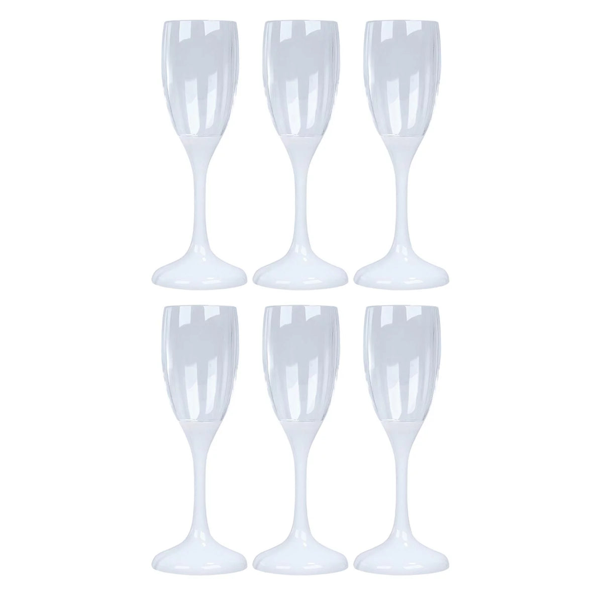 6Pcs LED Flute Glasses Drinkware O674207