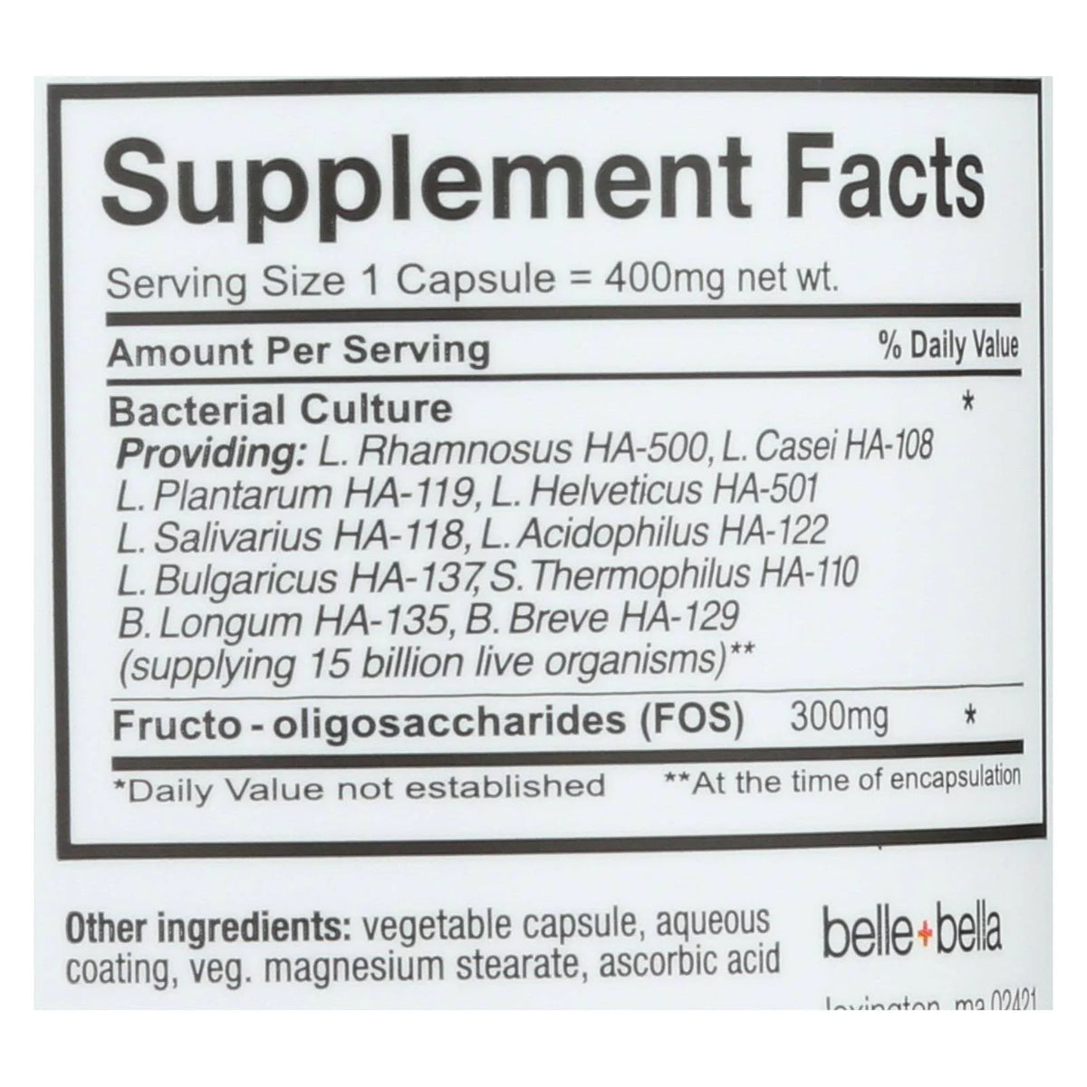 60 Capsules Probiotic H89728