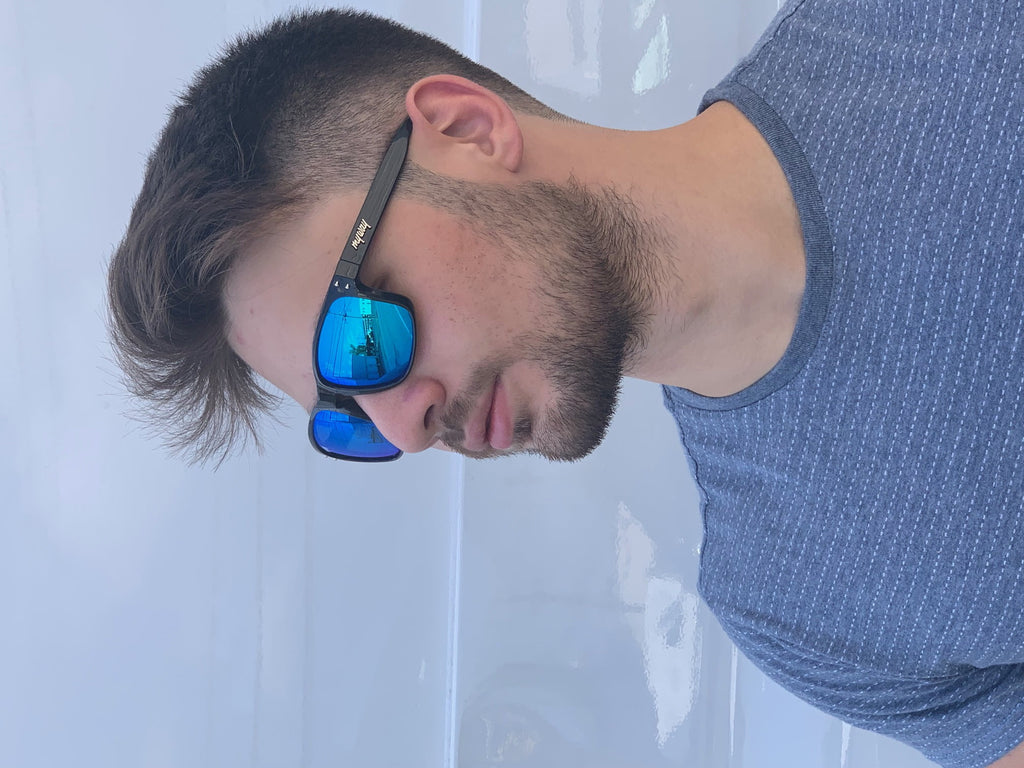 Italian Style Unisex Sunglasses Blue Mirror J7518