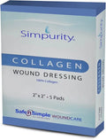 Collagen Dressing Pads 2" x 2" 5 Count Non-Adherent X57877