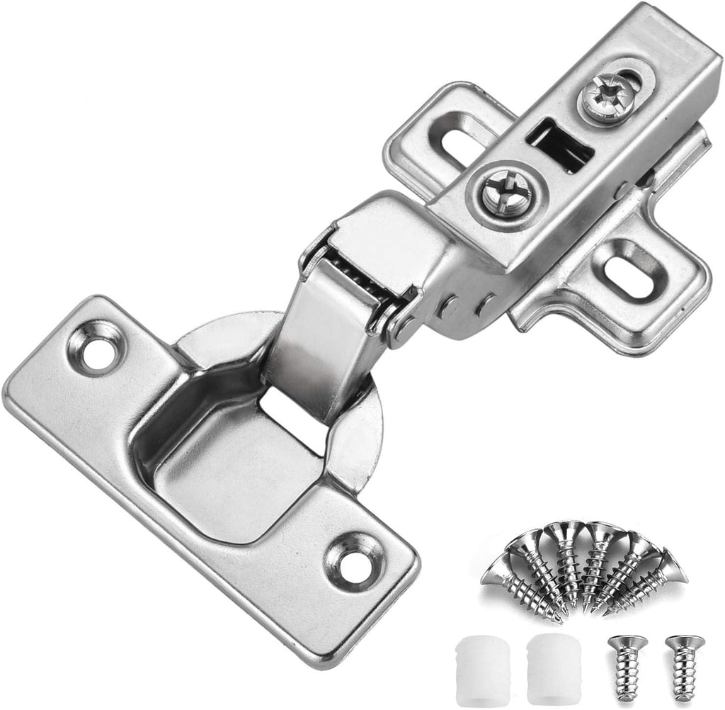 40PCS Full Overlay Frameless Soft Close Cabinet Hinges E589