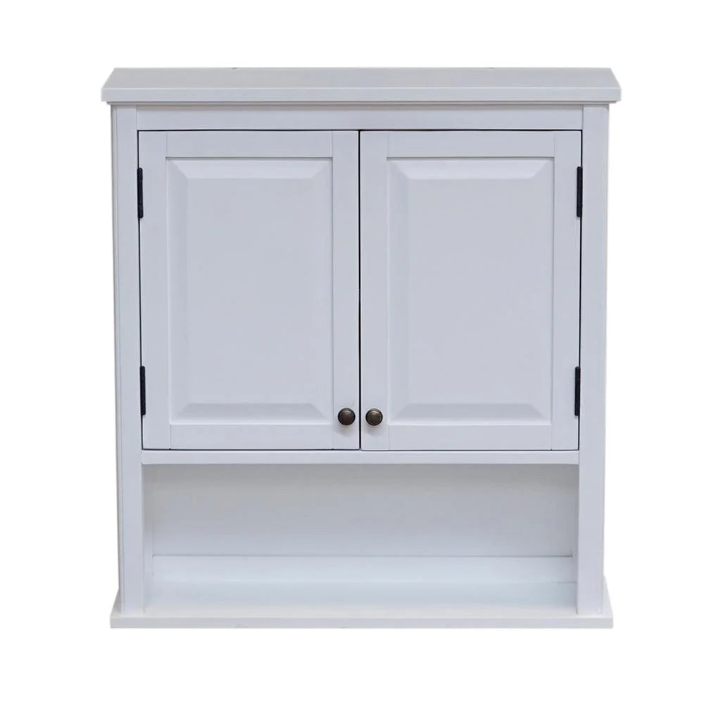 Over the Toilet Storage with Upper Cabinet and Open Shelf V58180