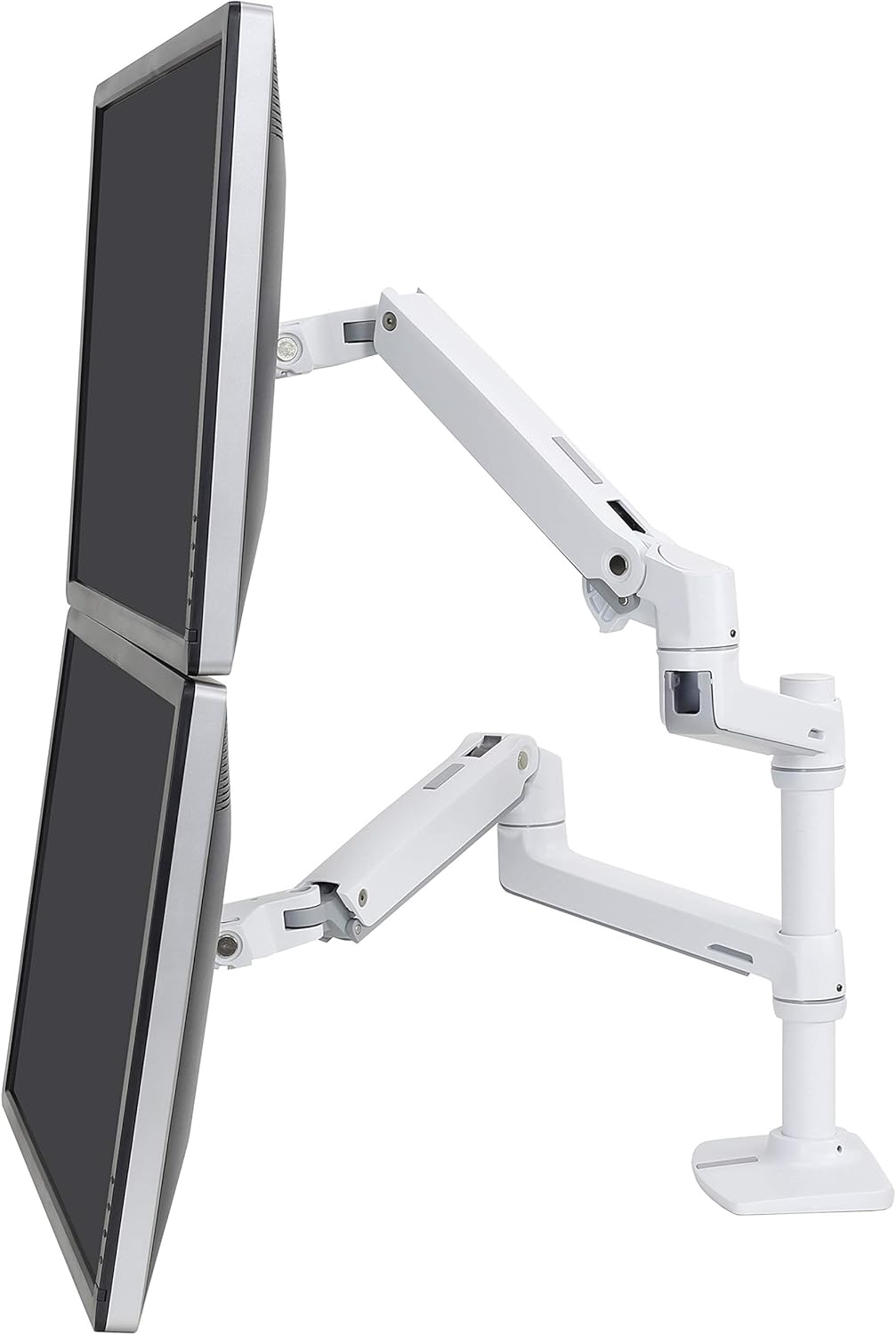 Vertical Stacking Dual Monitor Arm, Matte Black U3255