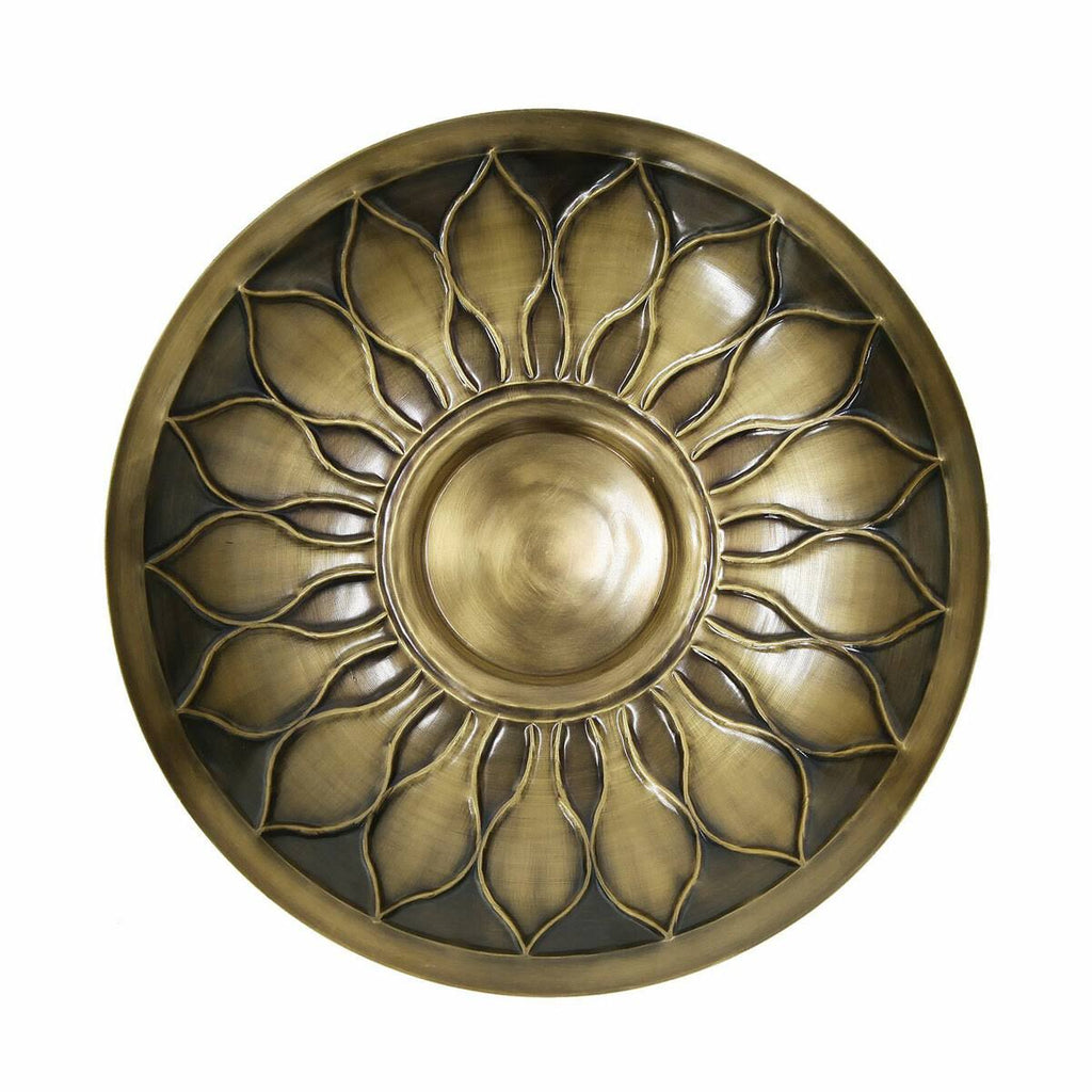 Brass Birdbath with Stake L66222