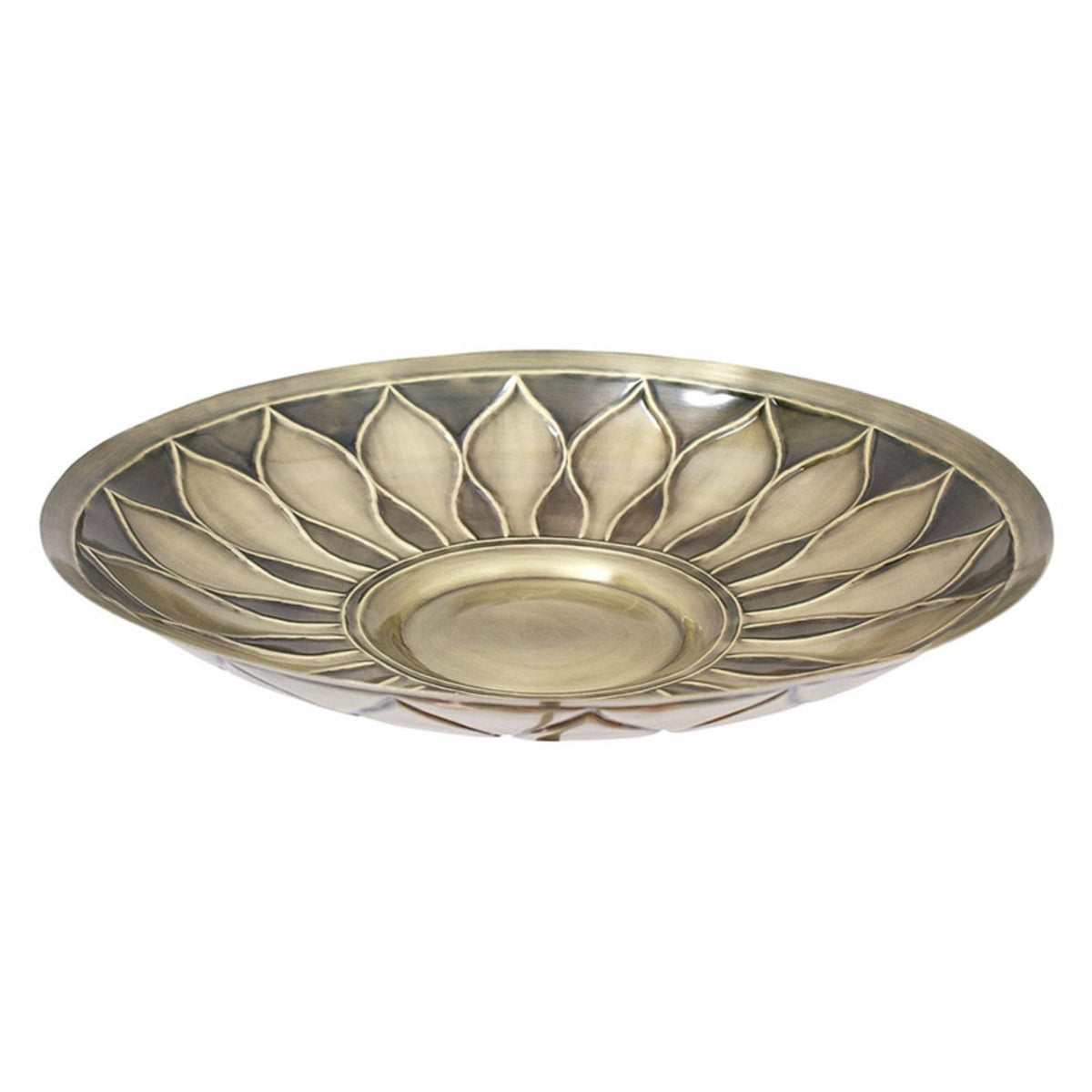 Brass Birdbath with Stake L66222