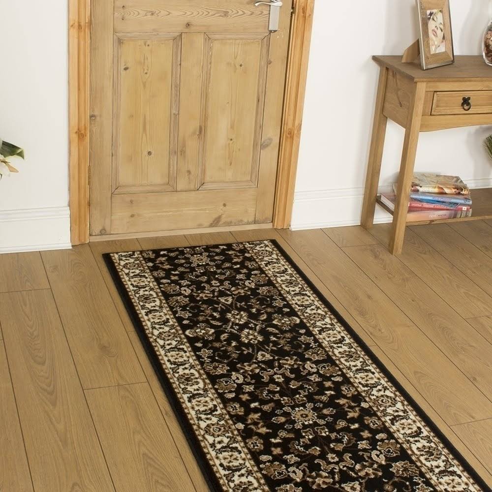 Persian Black Carpet Runner D543015