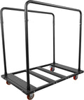 Folding Table Cart 60 Round Heavy Duty Black N61678