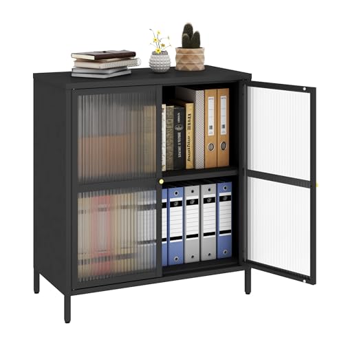 Black 2 Door Metal Storage Cabinet N542580