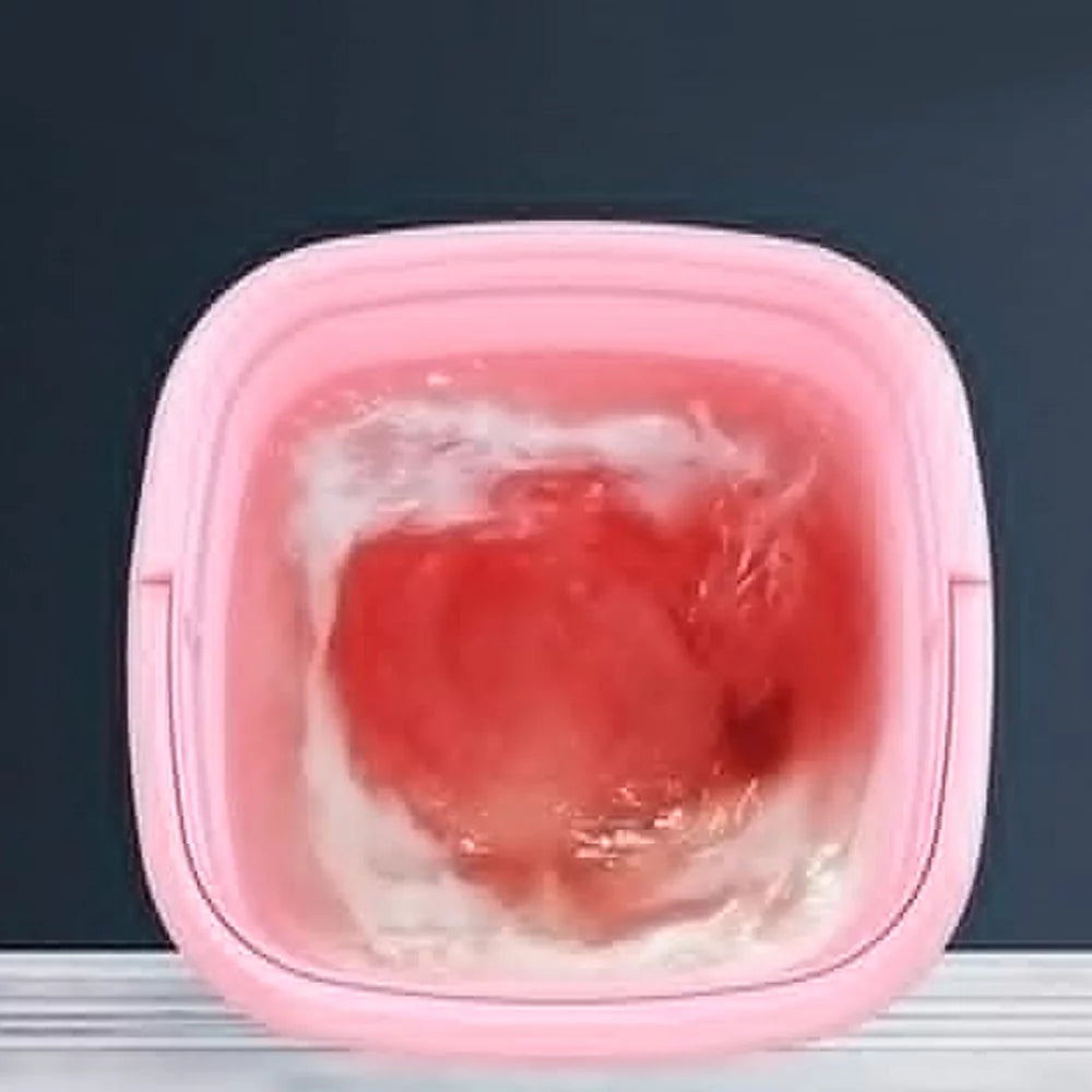 Compact 4.5L Foldable Pink Washing Machine J97164