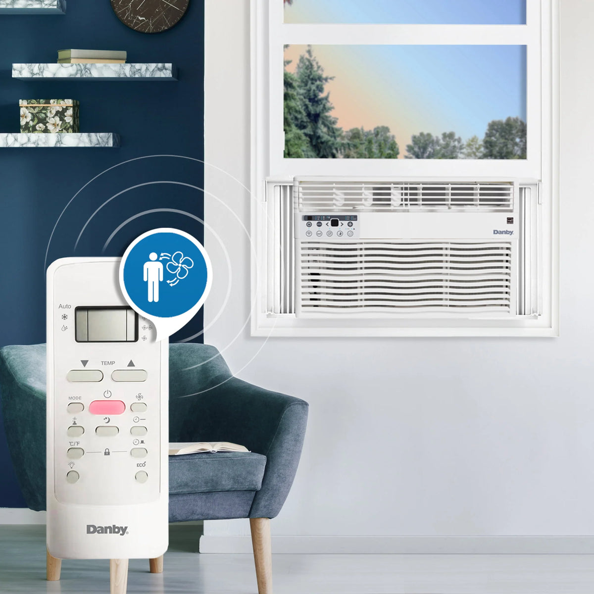8,000 BTU White Window AC Z3768