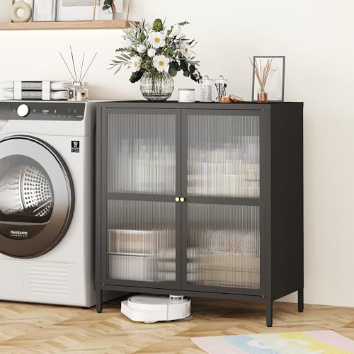 Black 2 Door Metal Storage Cabinet N542580