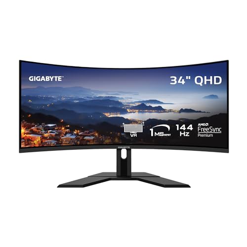 34" 1440P Curved Gaming Monitor E1385