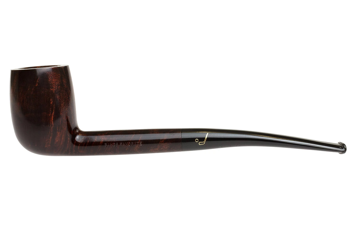 Walnut Smoking Pipe Black Lucite Mouthpiece T12229