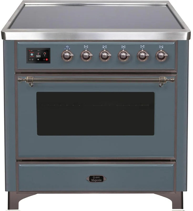 Blue Grey Induction Range with Electric Oven F3397