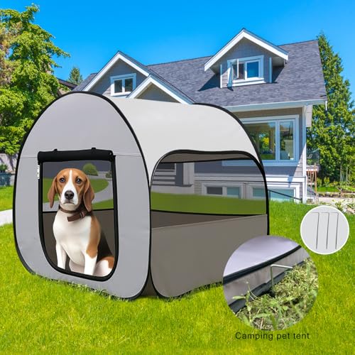 Large Portable Pop-Up Dog Kennel with Carry Bag G806