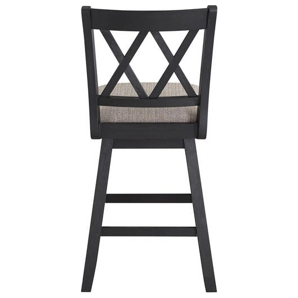 24" Swivel Solid Wood Counter Stool B852031